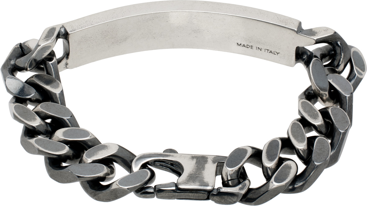 MM6 Maison Margiela Silver Classic Chain Bracelet MM6 Maison Margiela