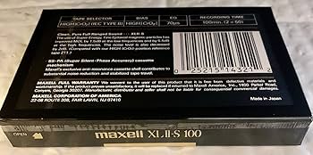 Maxell High Bias XLII-S 100 Minute Audio Cassette : Amazon.ca