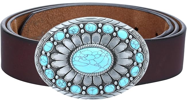 Amazon.co.jp: Bolatilt ターコイズ ベルト バックル 男性用