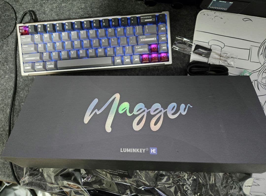 キーボード LUMINKEY Magger 68 HE Professional LUMINKEY Magger 68 HE Performance Ano-Black | キーボード
