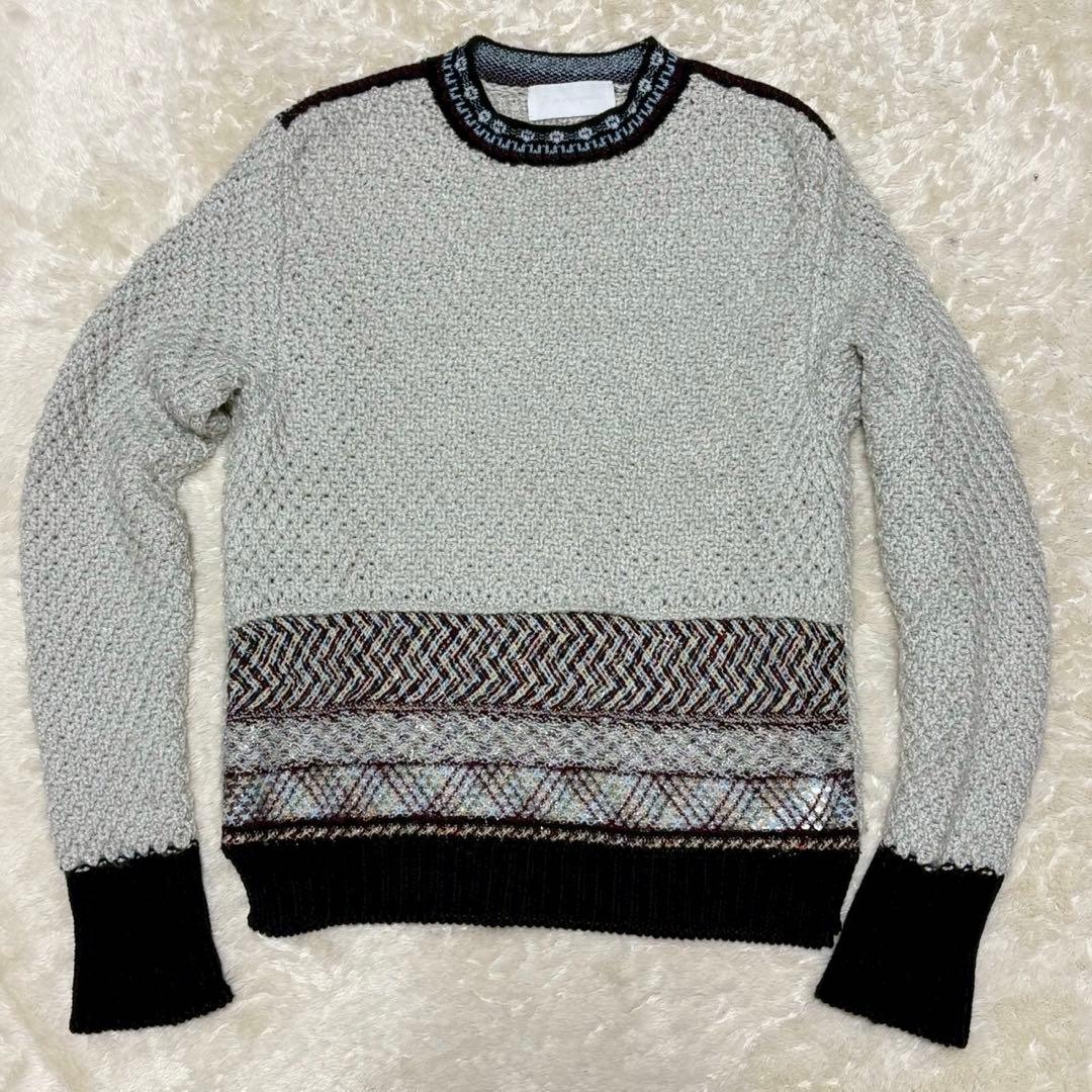 マメクロゴウチ かしゆかさん着用 ラメツイードニット 2 2019AW 希少 マメクロゴウチ かしゆかさん着用 ラメツイードニット 2 2019AW 希少