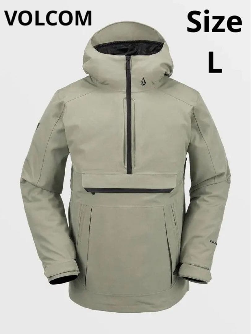 1844【新品タグ付】VOLCOM　スノボウェア　メンズ　プルオーバージャケット VOLCOM（ボルコム） スノージャケット メンズ ベンチレーション付き
