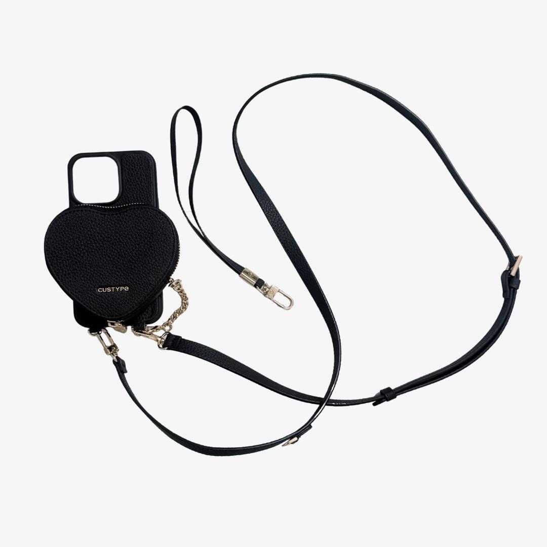 【iPhone 13 Pro 用】CUSTYPE ハートデザインキット ブラック iPhone 13 Pro 用】CUSTYPE ハートデザインキット ブラック FKP1197836900